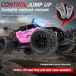 Télécommande Voiture 2.4GHz RC Voiture à jouets hors route à grande vitesse avec LED Phare et batterie rechargeable pour les filles garçons enfants