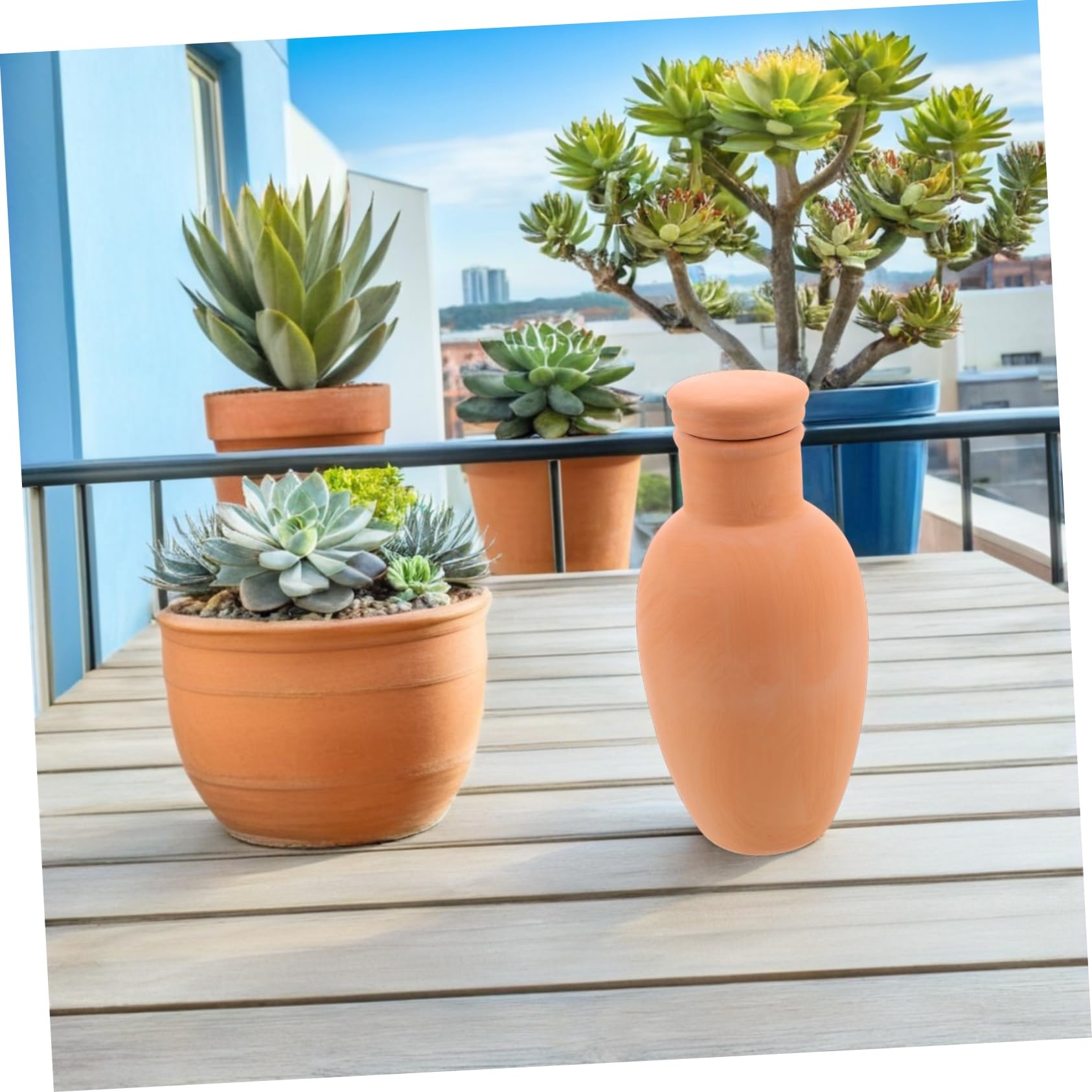 UPKOCH 4 Pièces Systèmes Arrosage Automatique Terre Cuite pour Plantes Intérieur Bureau Arrosage Lent pour Intérieur Et Extérieur Lot de