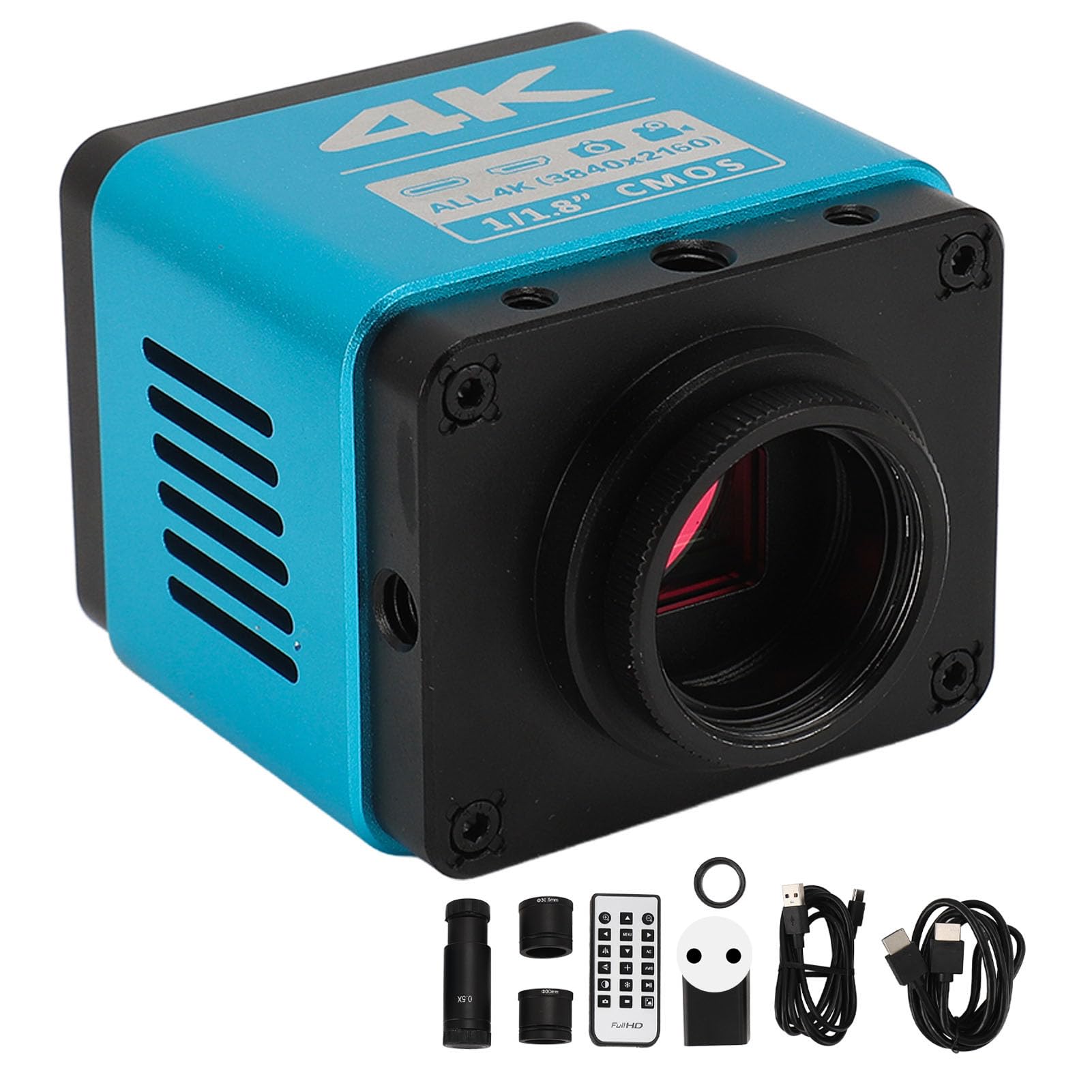 Kamera Mikroskopowa 4K 8,3 MP z Okularem Elektronicznym 0,5X, Wyjściem Interfejsu Multimedialnego HD, dla Ognisk 23,2–30 Mm i 30,5 Mm, Mikroskop Biologiczny (wtyczka UE)