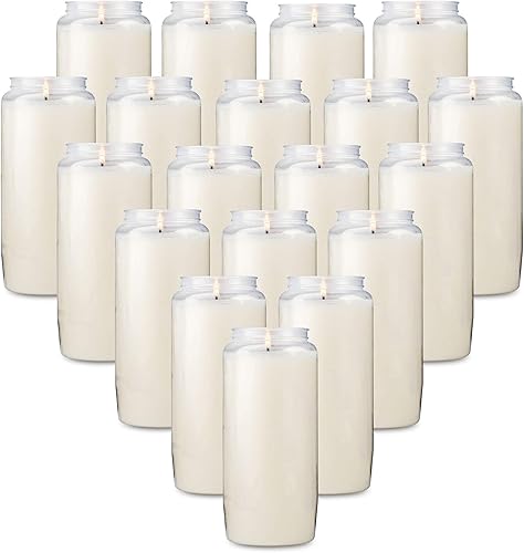 Miniatura 5 de Rambue Velas conmemorativas de 6 días, paquete de 3, velas blancas de oración de 6 pulgadas para ceremonia religiosa, velas de emergencia Shiva,