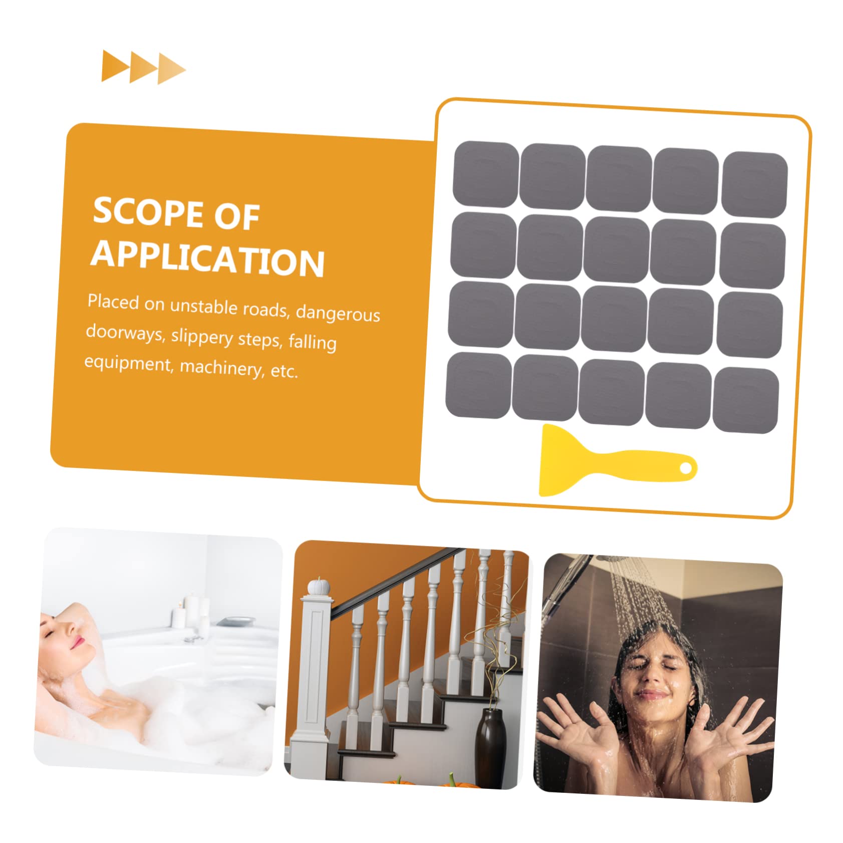 Alipis 60 Piezas De Pegatinas Antideslizantes para Baño Cinta Adhesiva Transparente Cinta De Color para Niños Cinta Antideslizante para Peldaños Pegatinas Antideslizantes para Ducha