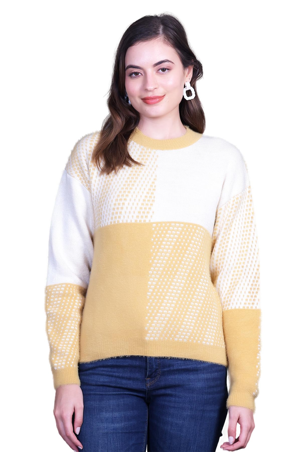 Woolen Sweater for Woman Winter wear Full Sleeve Round Neck Women Sweater - Crop Top Sweaters-image-20