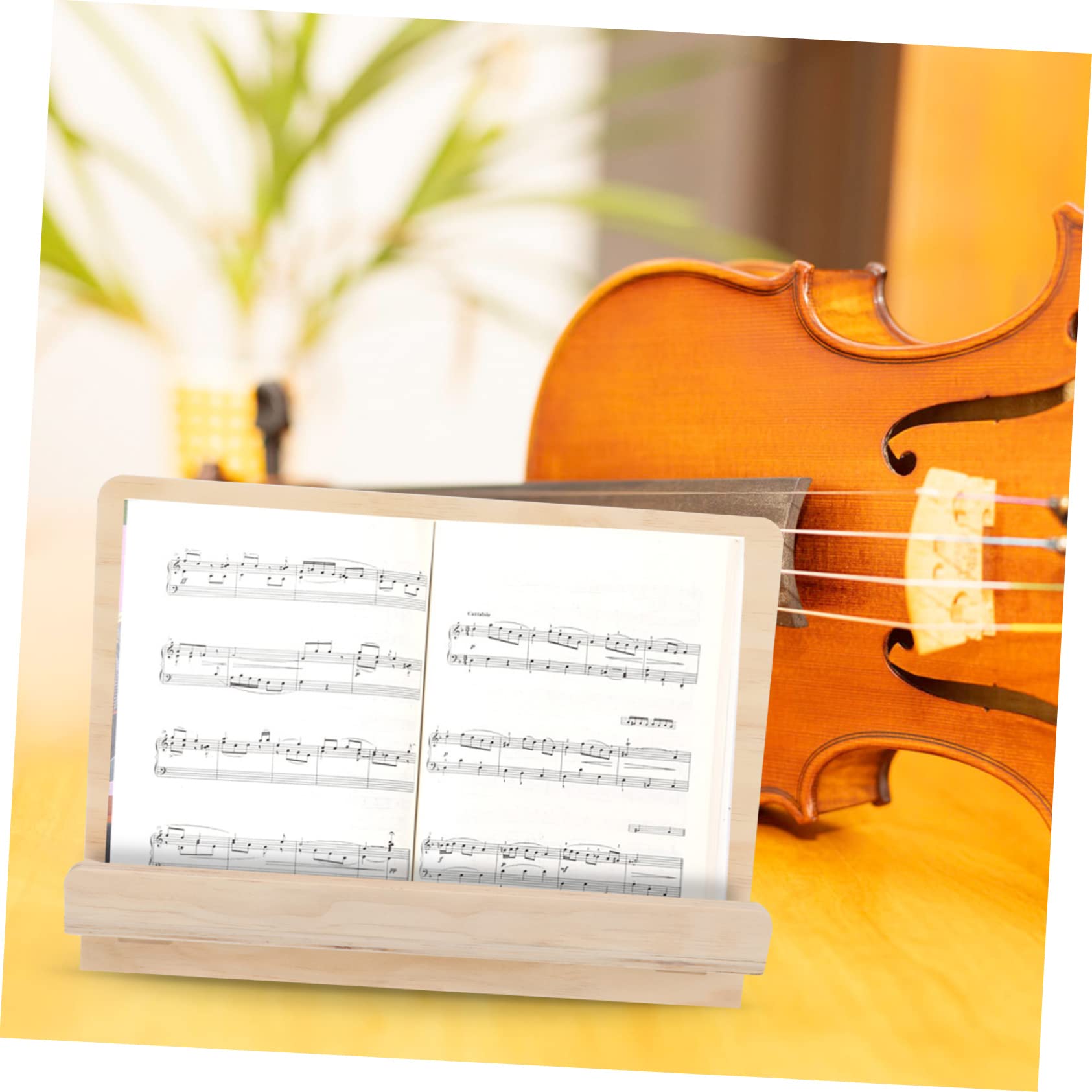 LIOOBO Music Stand Portable Book Holder for Sheet Music Angle Compact Design for Convenient Reading and Playing for Piano Guitar and Tablets
