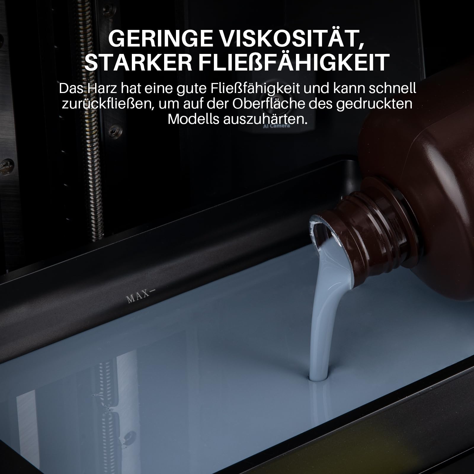 ELEGOO ABS-Like Resin 3.0 Pro, Harz für 3D-Drucker mit Höherer Kratzfestigkeit, 405nm UV Harz für MSLA/DLP/LCD-Drucker, Schnelle Aushärtung, Hohe Präzision, Nicht Spröde, Weiß 2000g