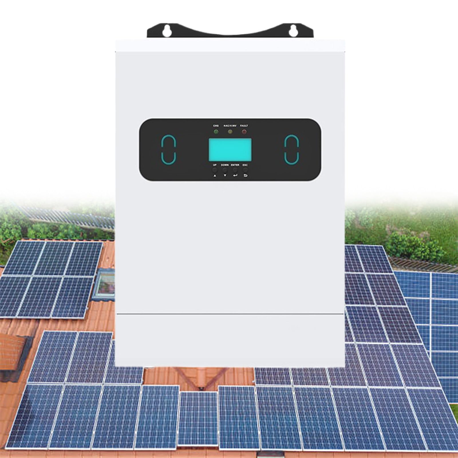 Inverter Solare da 3000 W, da CC a 220 V CA, Inverter a Onda Sinusoidale Pura con Regolatore di Carica Solare MPPT da 60 A, Inverter Ibrido per Case, Camper, Fuori Rete,48V