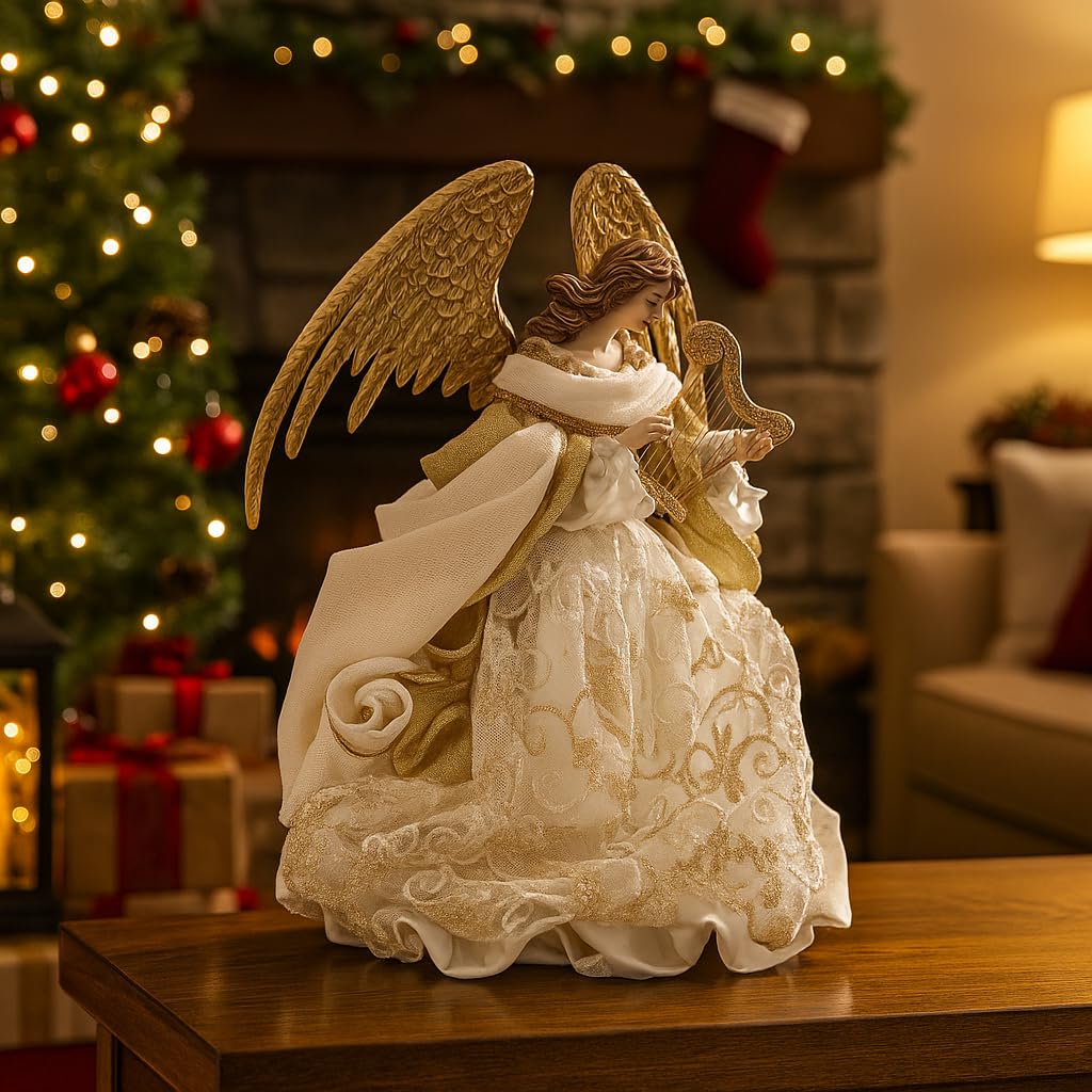 Magie di Natale Christbaumspitze Engel Raffael Weihnachtsdeko H28cm