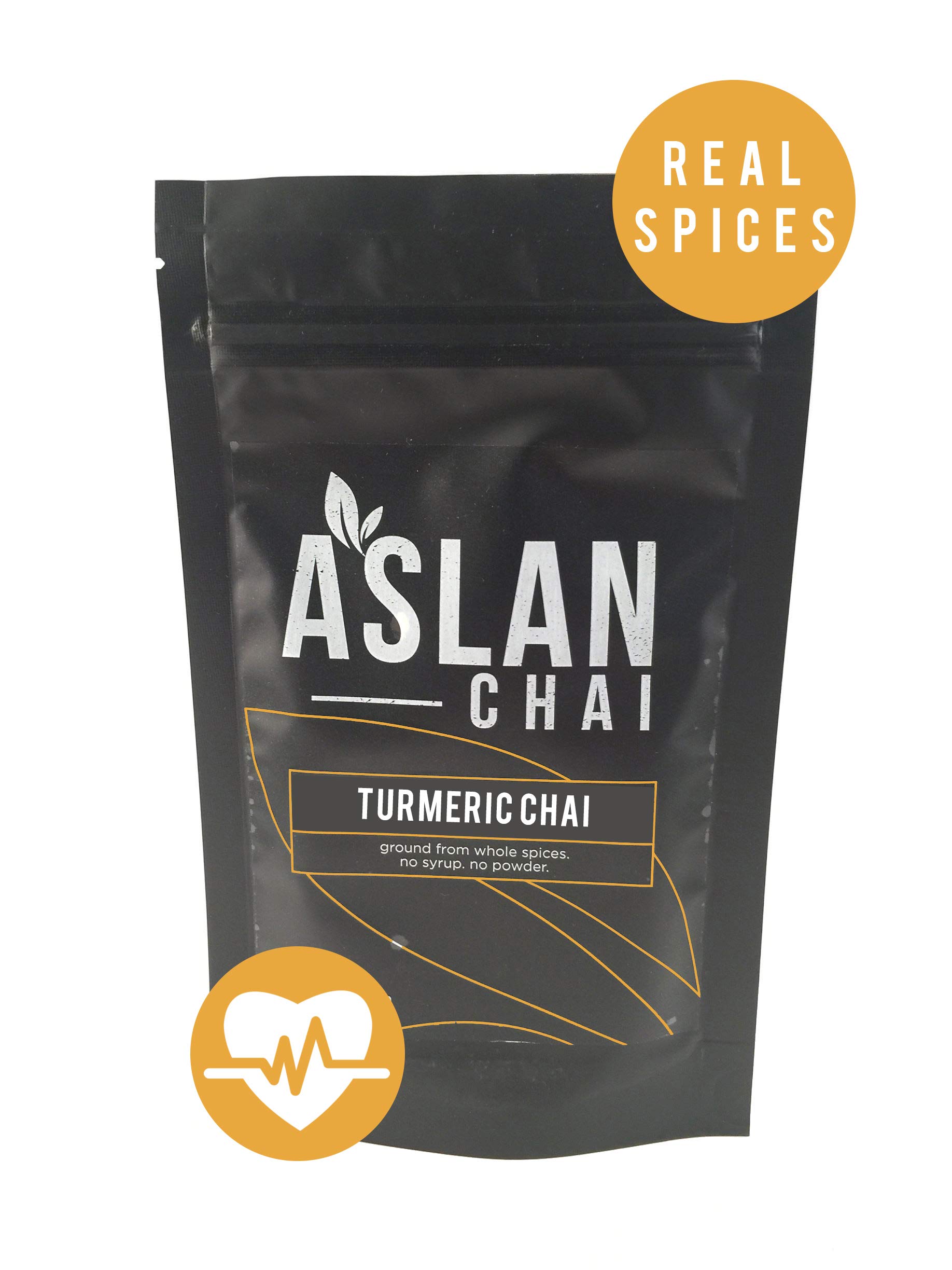 Turmeric Chai Tea Curcumin Tea - Green Tea chai for weight loss, detox, inflammation, Whole All Natural Spices, 100% Vegan and Gluten Free, 56 Servings