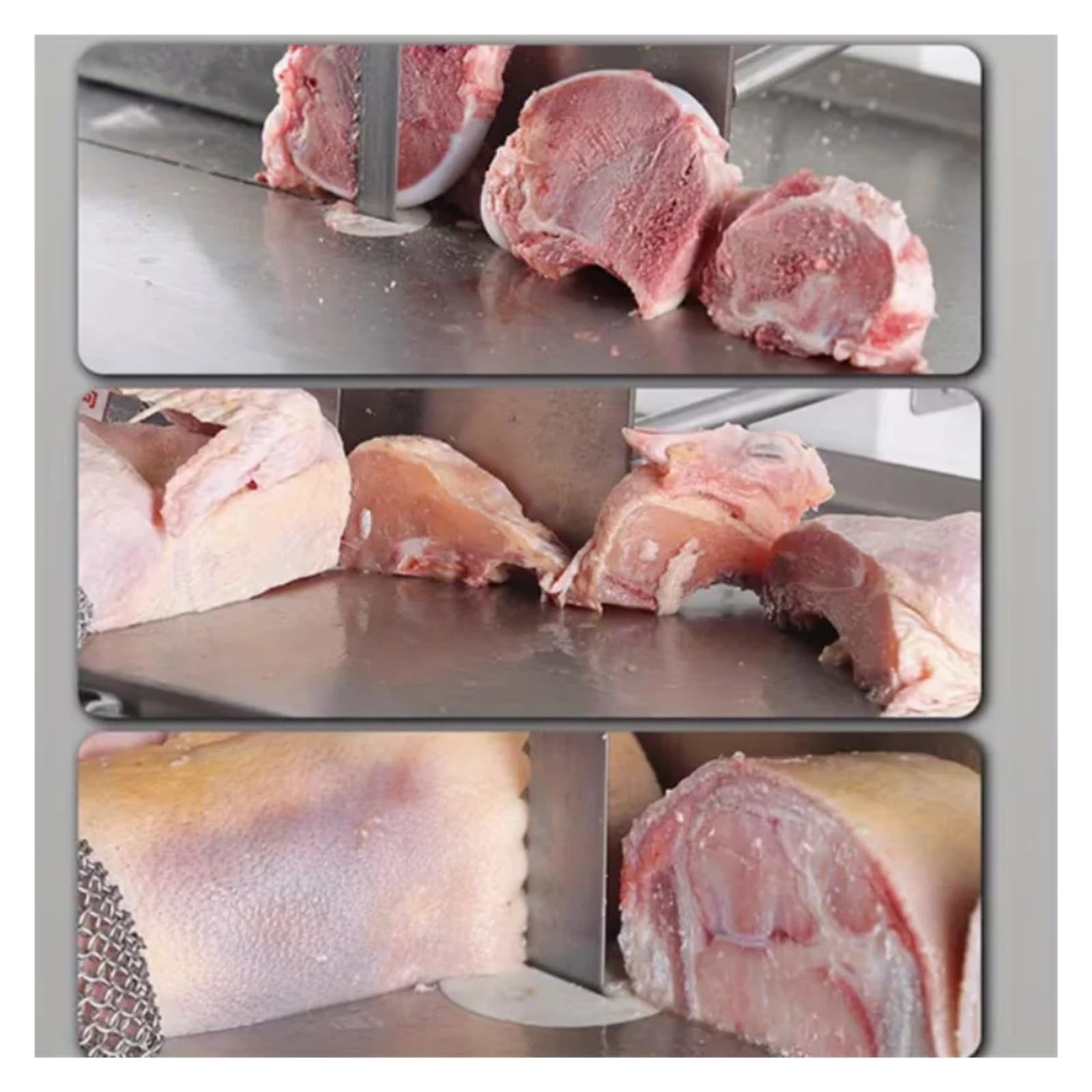 2 Hojas De Sierra Cinta for Procesamiento Alimentos, 1240 Mm X 16/19 0,56, 4 Tpi | Corte de carne de hueso de pescado congelado(Length 1240X19X4T)
