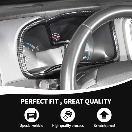 Miniatura 4 de RAZPOY Borde del panel de salpicadero, cubierta de tablero de consola central compatible con Chevy Colorado 2014-2023 y accesorios interiores de