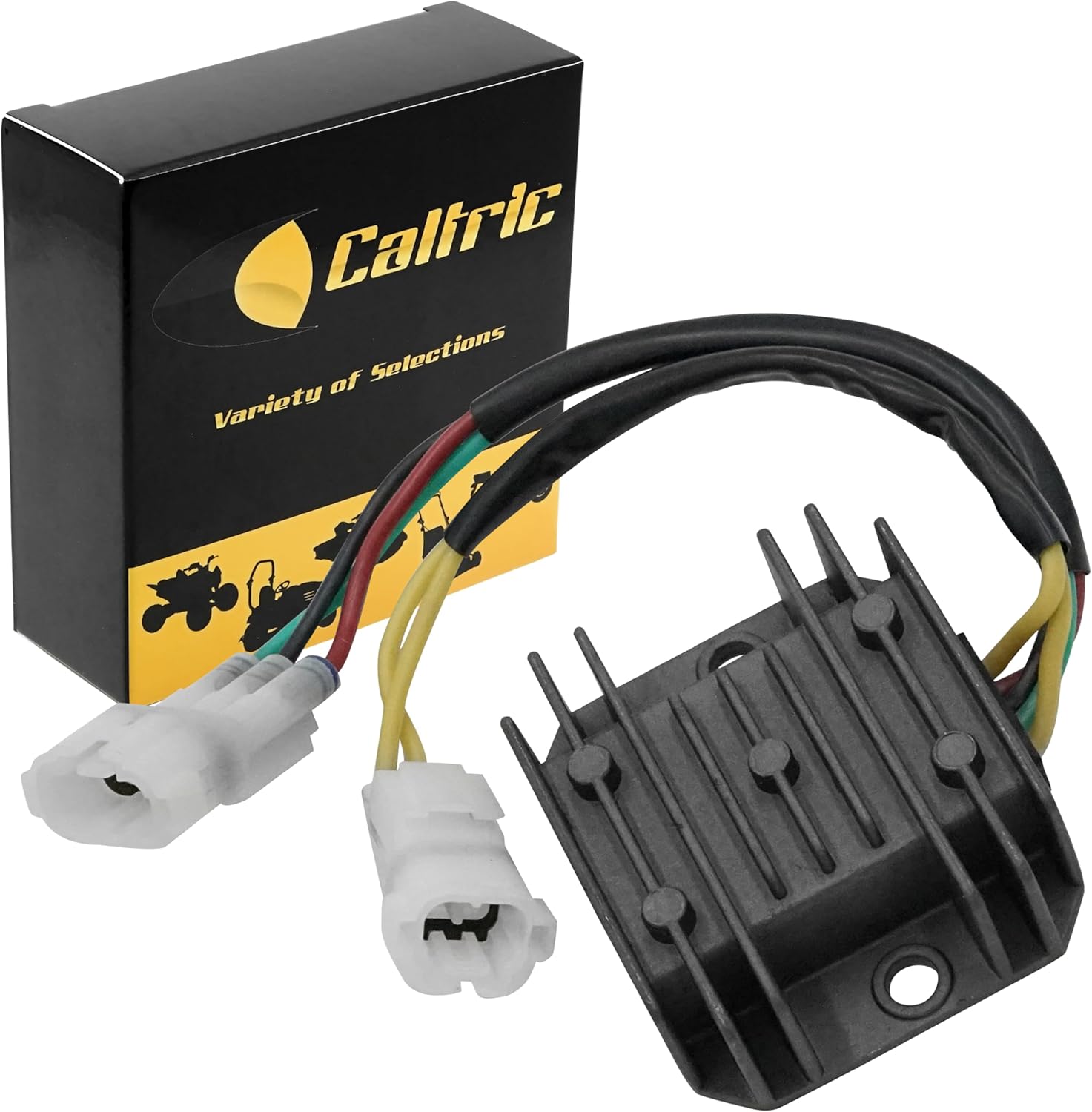 Caltric Regulator Rectifier Compatible with Honda Trx200D Trx-200D Fourtrax 200 1991-1997