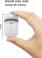 Vista 2 de Rizadores de pestañas de tamaño de viaje, mini rizador de pestañas pequeñas portátil, diseño de gran angular para un uso flexible y pestañas