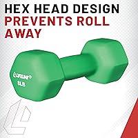 Vista 4 de Lifeline Fitness - Pesas de neopreno para mancuernas – Equipo de alta calidad para gimnasio en casa – Múltiples opciones