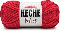 Vista 79 de Keche Hilo de terciopelo para ganchillo, manta de felpilla suave, voluminosa, hilo amigurumi, 3.53 oz (132 yardas), color menta