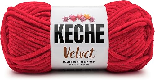 Miniatura 79 de Keche Hilo de terciopelo para ganchillo, manta de felpilla suave, voluminosa, hilo amigurumi, 3.53 oz (132 yardas), color menta