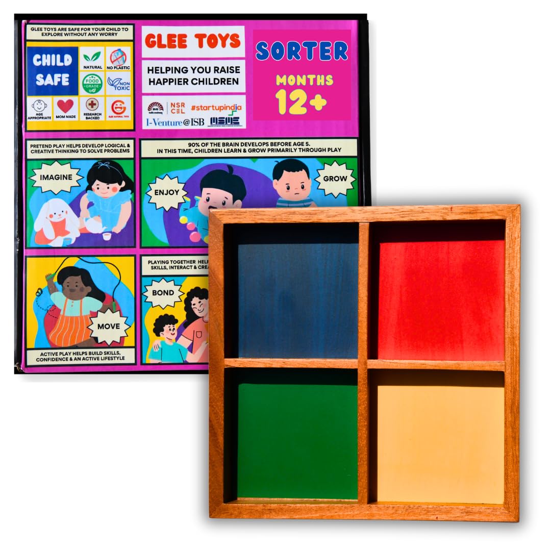 See full amazon price history chart for Glee Natural Toys - Primary Color Wooden Sorting Tray with 4 compartments | Montessori Sorter Toy | Sensory Play Tray | Pre-School Activities for Toddlers | Nursery Organiser Shelf Accessory Glee Natural Toys - Primary Color Wooden Sorting Tray with 4 compartments | Montessori Sorter Toy | Sensory Play Tray | Pre-School Activities for Toddlers | Nursery Organiser Shelf Accessory (B0BR5LP7H7) Amazon Price History, Amazon Price Tracker