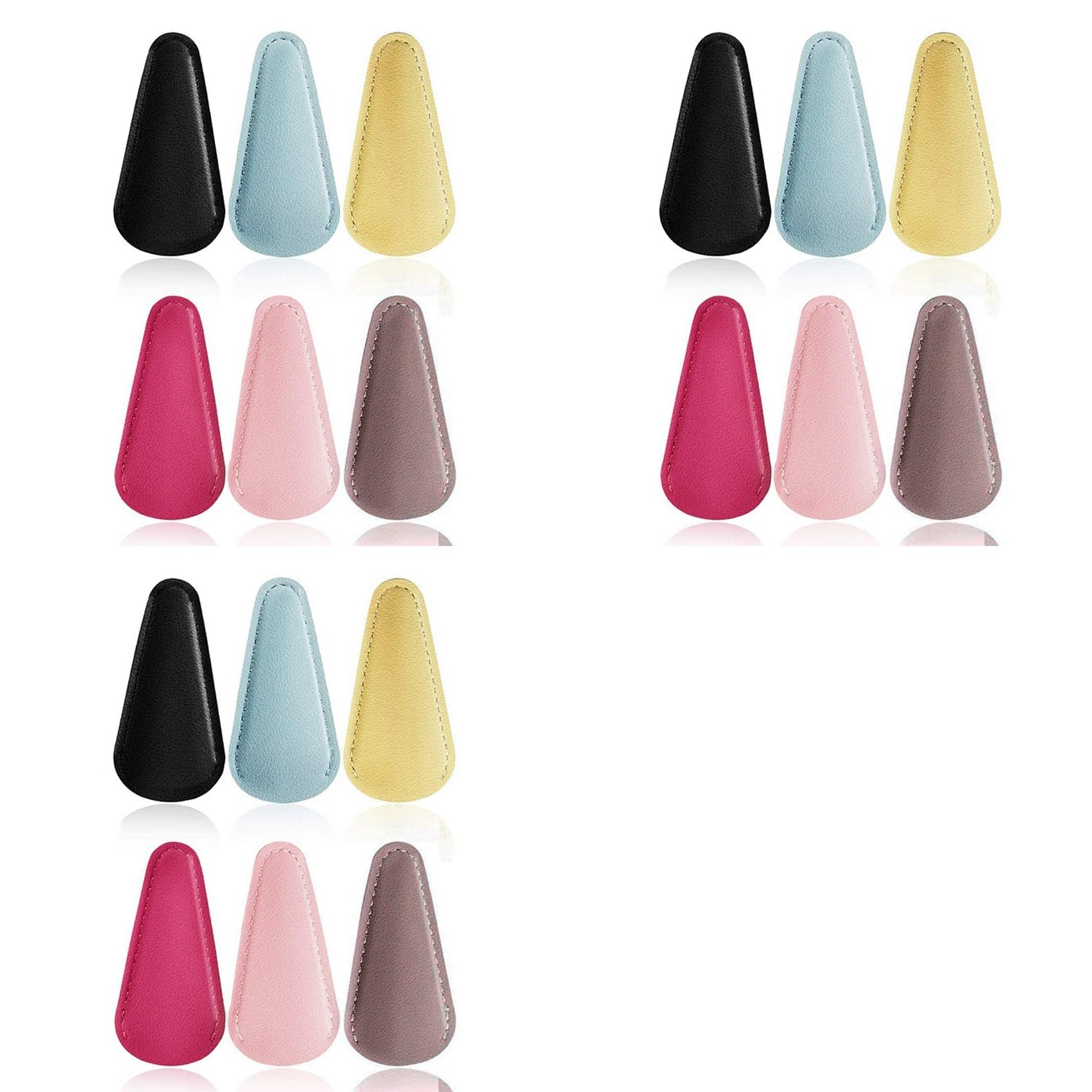 Vjsujehgy Scissors Sheath Safety Leather Scissors Cover Protector Sewing Scissor Sheath(18 Pcs Colorful)