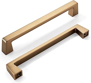 khtumeware 20 Pack 6 1/4 Inch(160mm) Kitchen Cabinet Handles,Champagne Bronze Cabinet Pulls Kitchen Cabinet Hardware, Furniture Pulls for Bathroom Cupboard Drawer Handles Dresser Pulls.