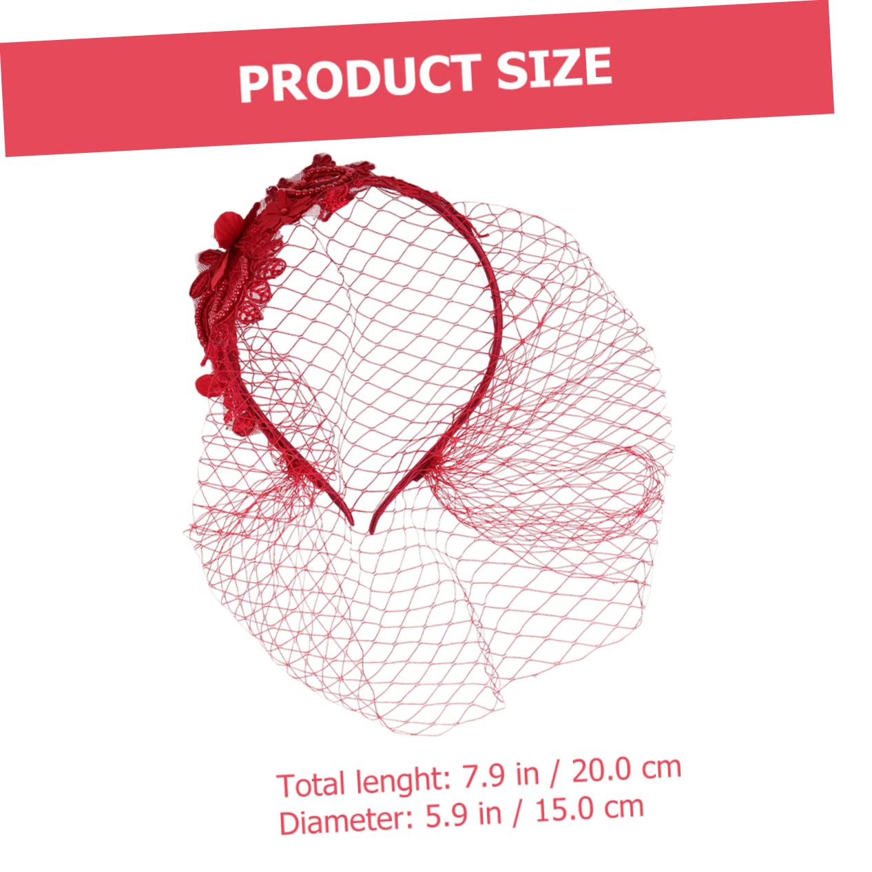 5 Stück Mesh Spitzen Stirnband Hochzeitsschleier Für Bräute Weiße Braut Haarspange Bridcage Brauthut Netz Teeparty Haar Make Up Stirnbänder Fascinator Hut Mit Schleier