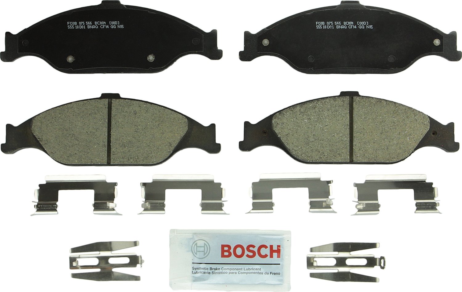 Bosch Automotive BP1078 QuietCast Premium Semi-Metallic Disc Brake Pad Set For: Subaru Forester, Legacy, Outback, B9 Tribeca, Tribeca, WRX, Front — view 191