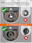 Single Serve Coffee Maker for K-Cup and Ground Coffee, Fast Brew, 6-12 oz Brew Sizes Single Cup Coffee Machine Fits 5.5" Mugs, One-Button Small Coffee Maker with Descaling Reminder, White