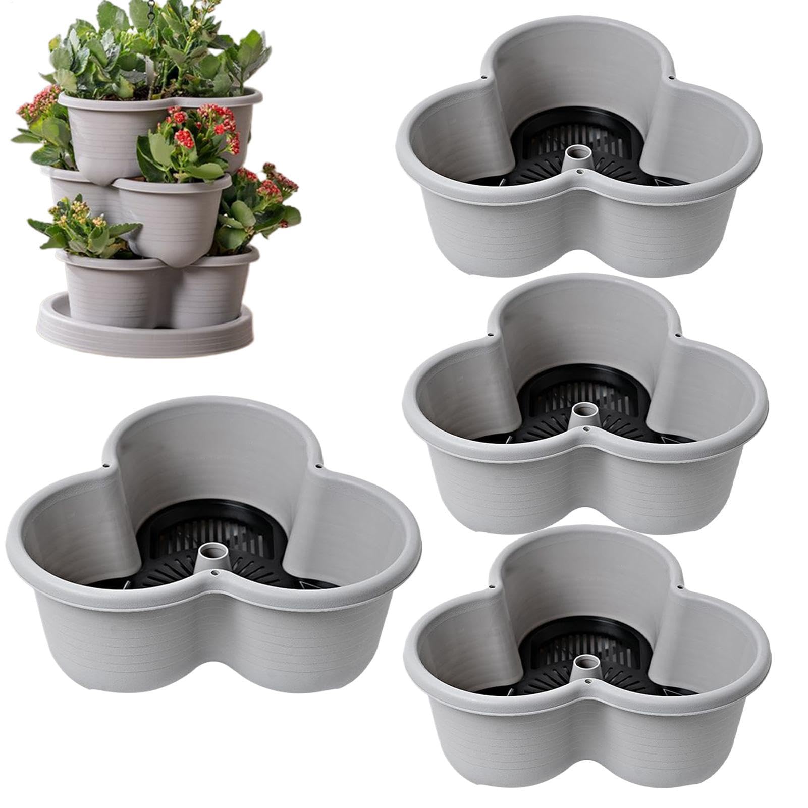 Vaso Verticale 4 Livelli Impilabile Verticale