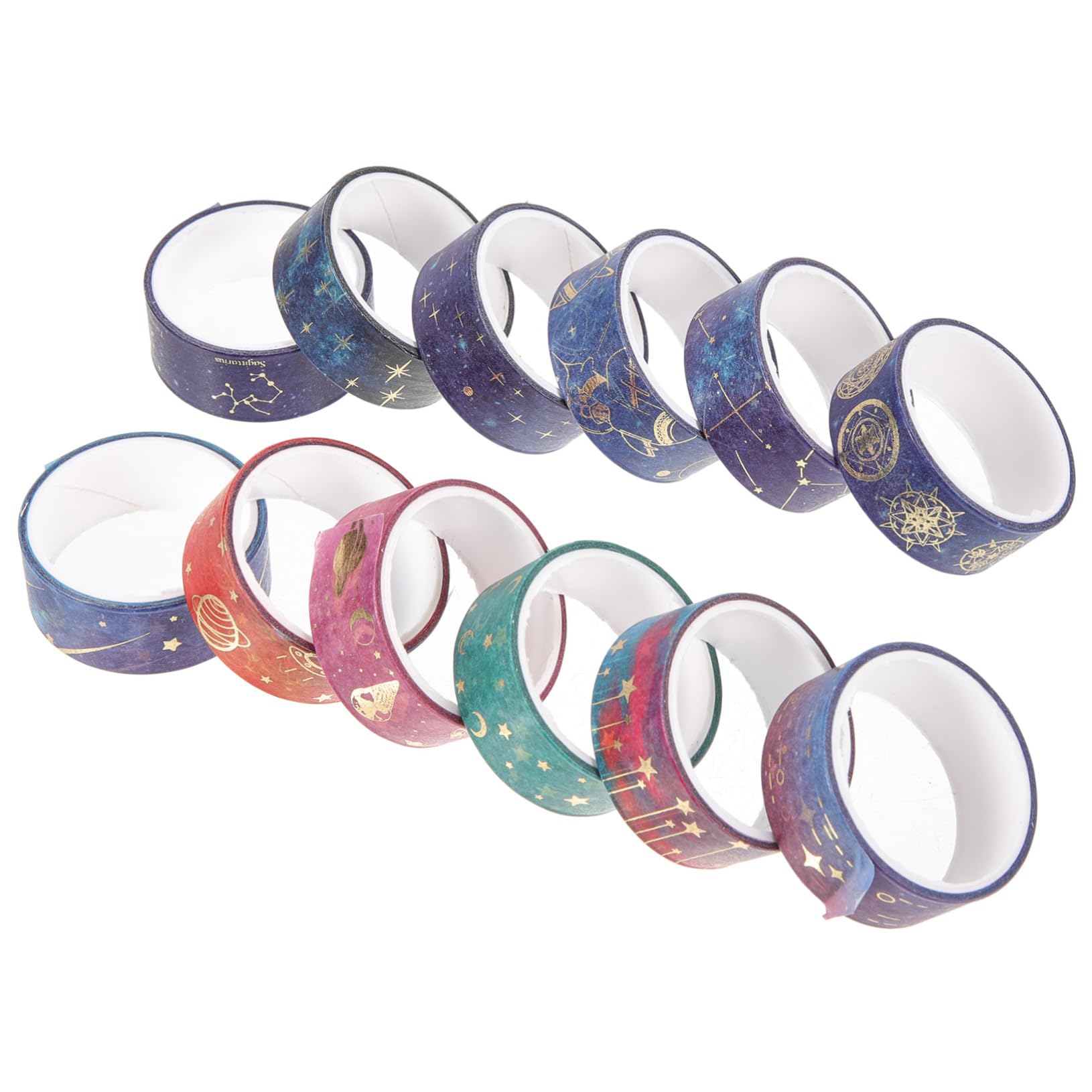 48rollen Washi Tape Sternenhimmel Design Dekorative Klebebänder Für Scrapbooking -projekte Und Journaling Für Und Kreative Bastelarbeiten