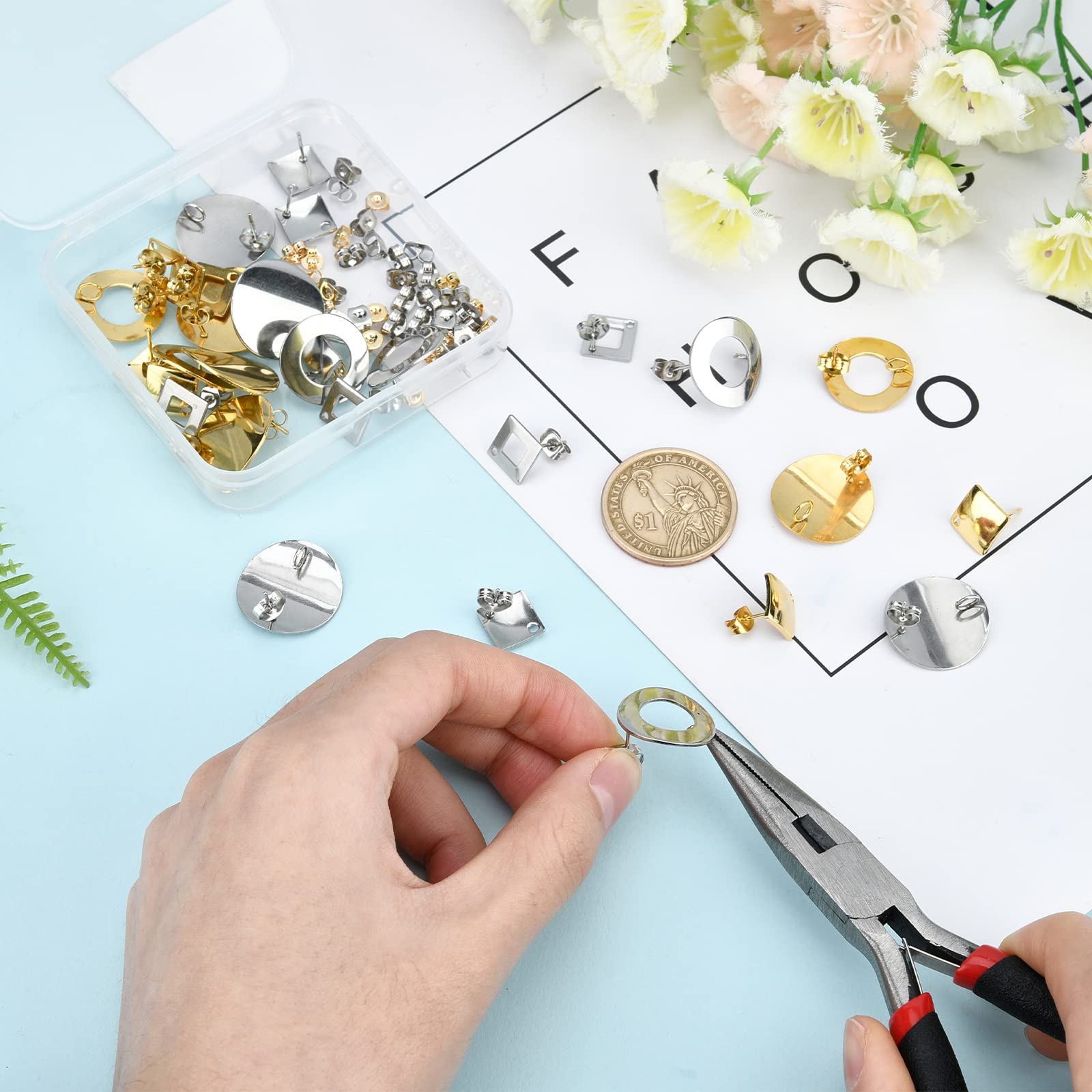 Toaob 800Pcs 18 À 50 Mm Aiguilles Tiges Clous A Tete Ronde En