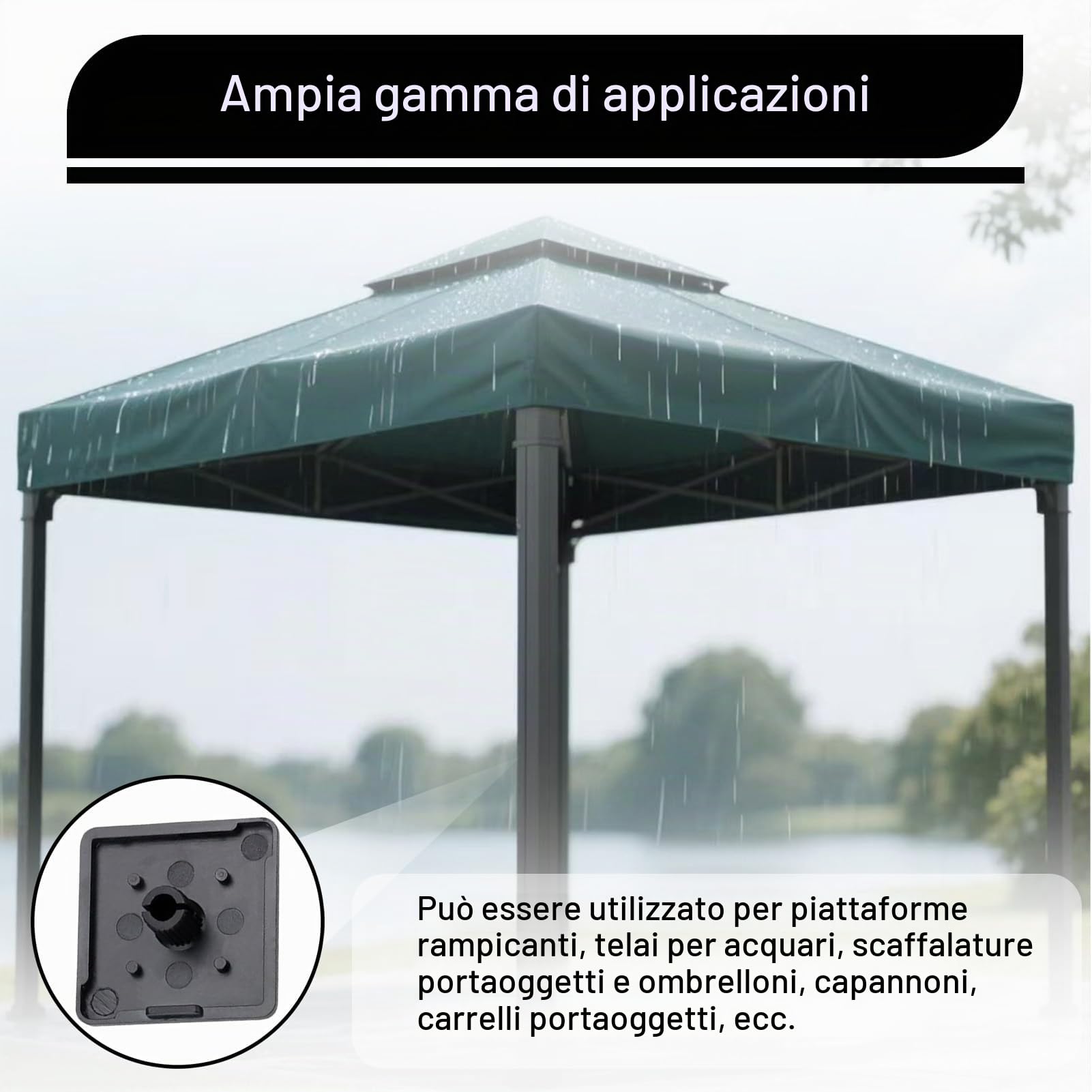 Tappi Terminali Per Profilo Alluminio 30x30, Coperture Di Finitura Per Profilati Estrusi, Protezione Estremità In Nylon Nero, Set Da 40 Pezzi