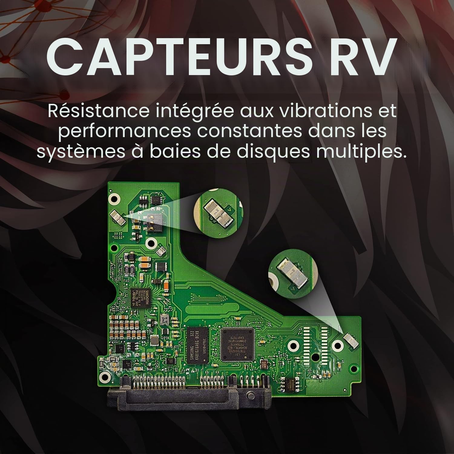 Seagate Pack de 4 IronWolf 4To Disque Dur Interne, NAS HDD 3.5", 5400 tr/min, CMR, 256 Mo de cache, SATA 6 Go/s, Argent, avec 3 ans de service de sauvetage, FFP, numéro de modèle: ST4000VN006
