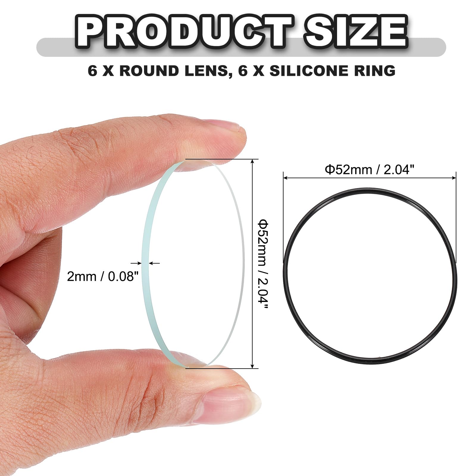 PATIKIL 2.04" Dia LED Lens - Image 2