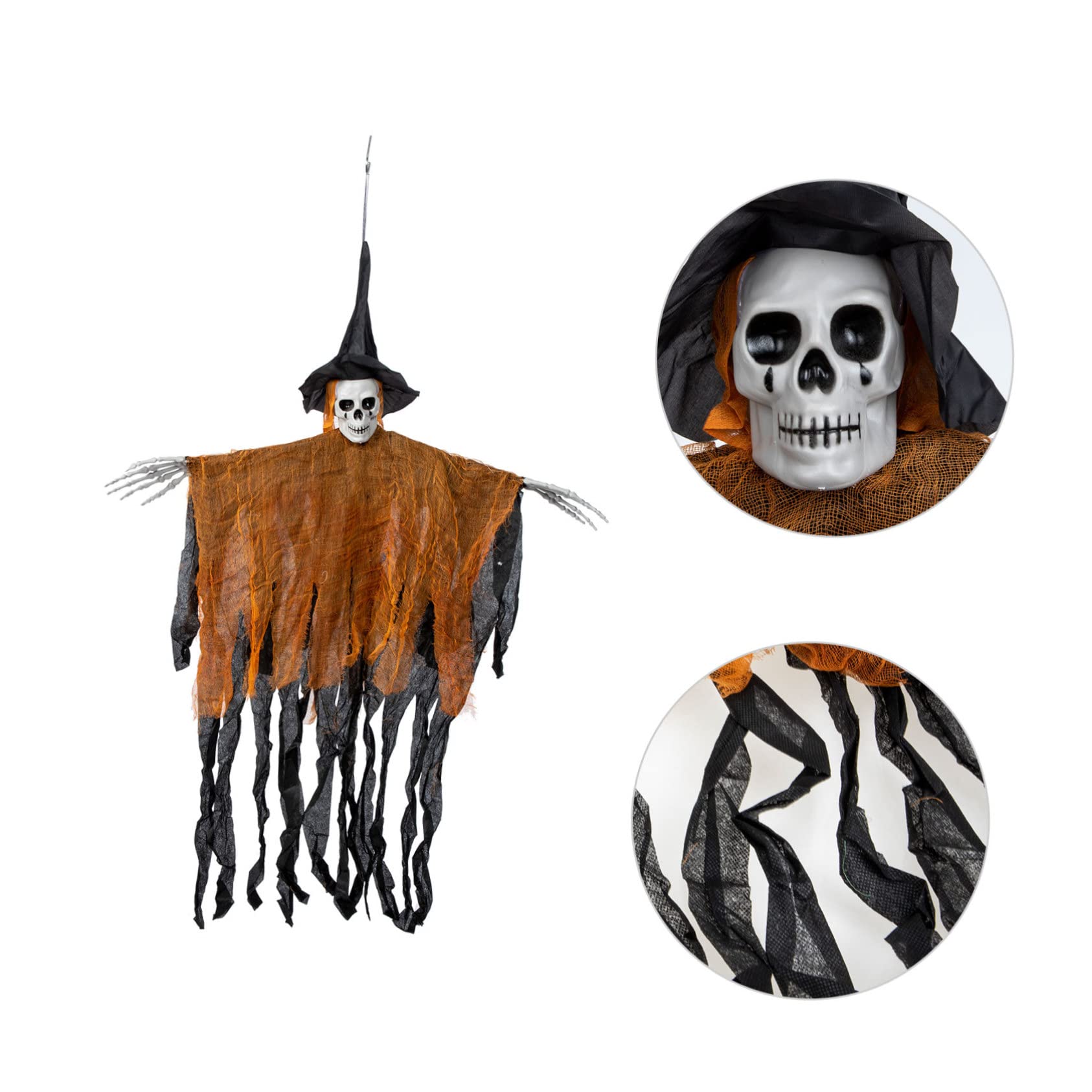 FUNOMOCYA Skull Ghost Decoration Halloween Party Hanging Decor Haunted Houses Layout Props