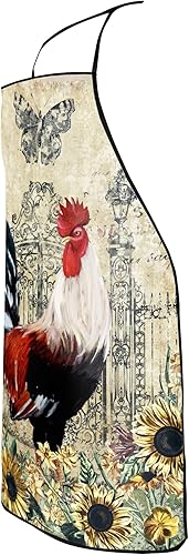 Miniatura 3 de Giwawa Delantal unisex impermeable resistente a las manchas lindo cocina babero delantal para chef barbacoa parrilla pintura