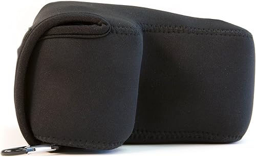 Miniatura 2 de MegaGear MG088 Nikon D3500, D3300, D3400, D5100, D5200, D5300, D5500, D5600 (0.709-2.165 in) Funda de neopreno ultra ligera, negro insade amarillo,