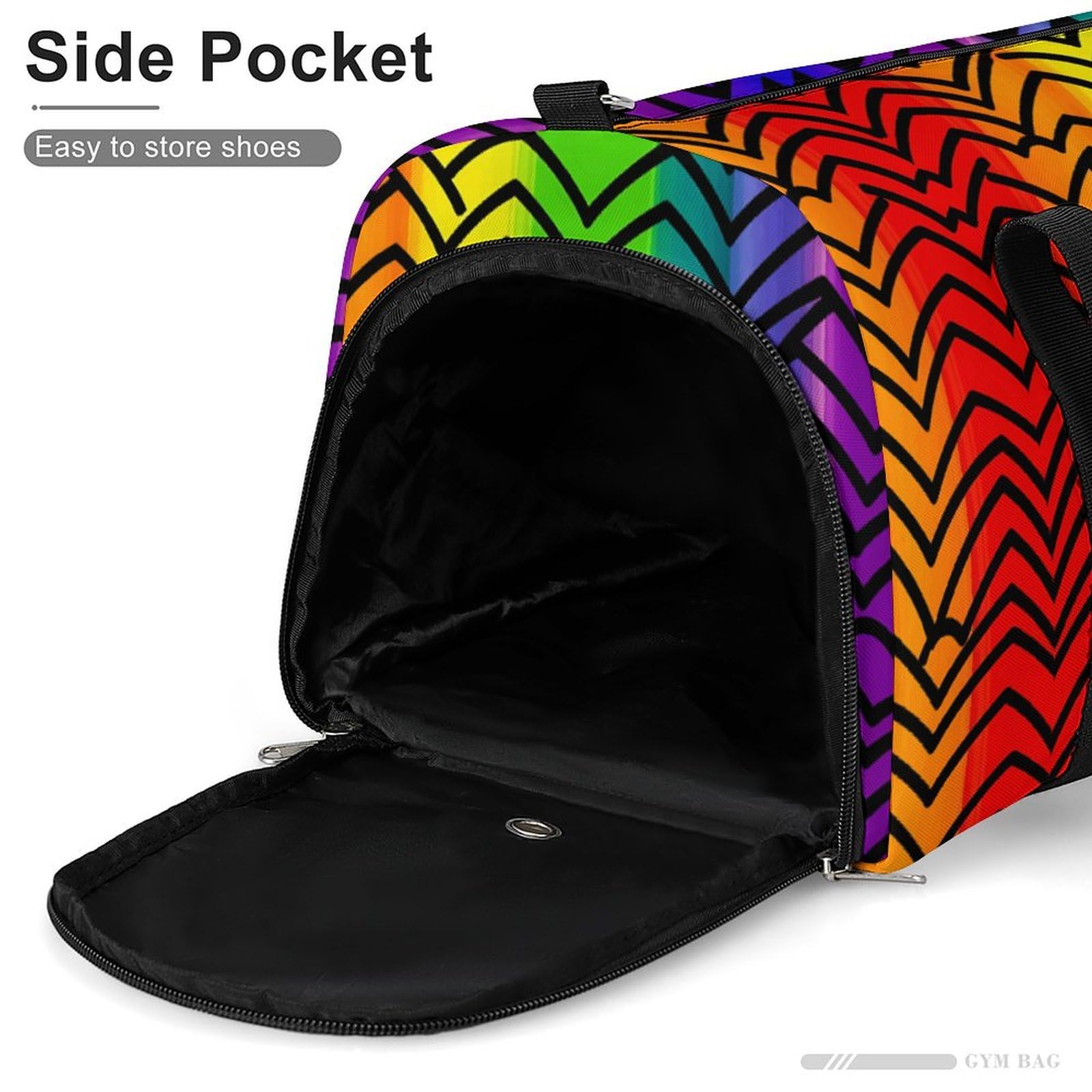 Turnbeutel Gay Pride Regenbogen Muster Turnbeutel für Damen Herren Rucksack Turnbeutel mit Schuhfach Wiederverwendbar Turnbeutel Mini Turnbeutel Gay Pride Regenbogen Muster One Size, Gay Pride