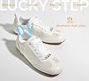 Tenis de suela delgada para mujer LUCKY STEP, ligeros con cordones, casuales para caminar, clásicos retro, antideslizantes 7