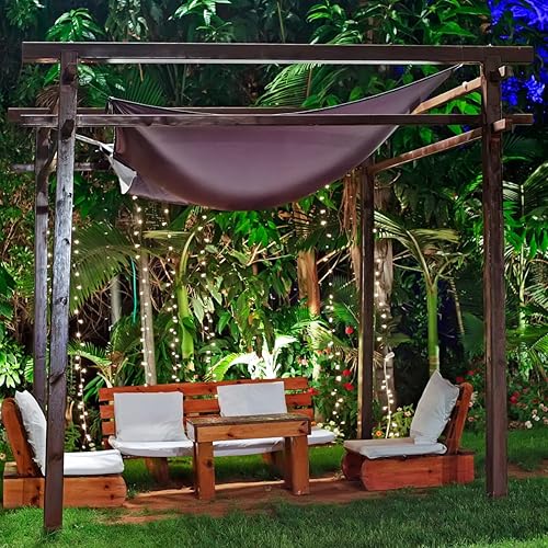 Miniatura 6 de 612 Vermont 100 mini luces transparentes de Navidad en cable de alambre marrón, aprobado por UL para uso en interiores y exteriores, 18 pies de