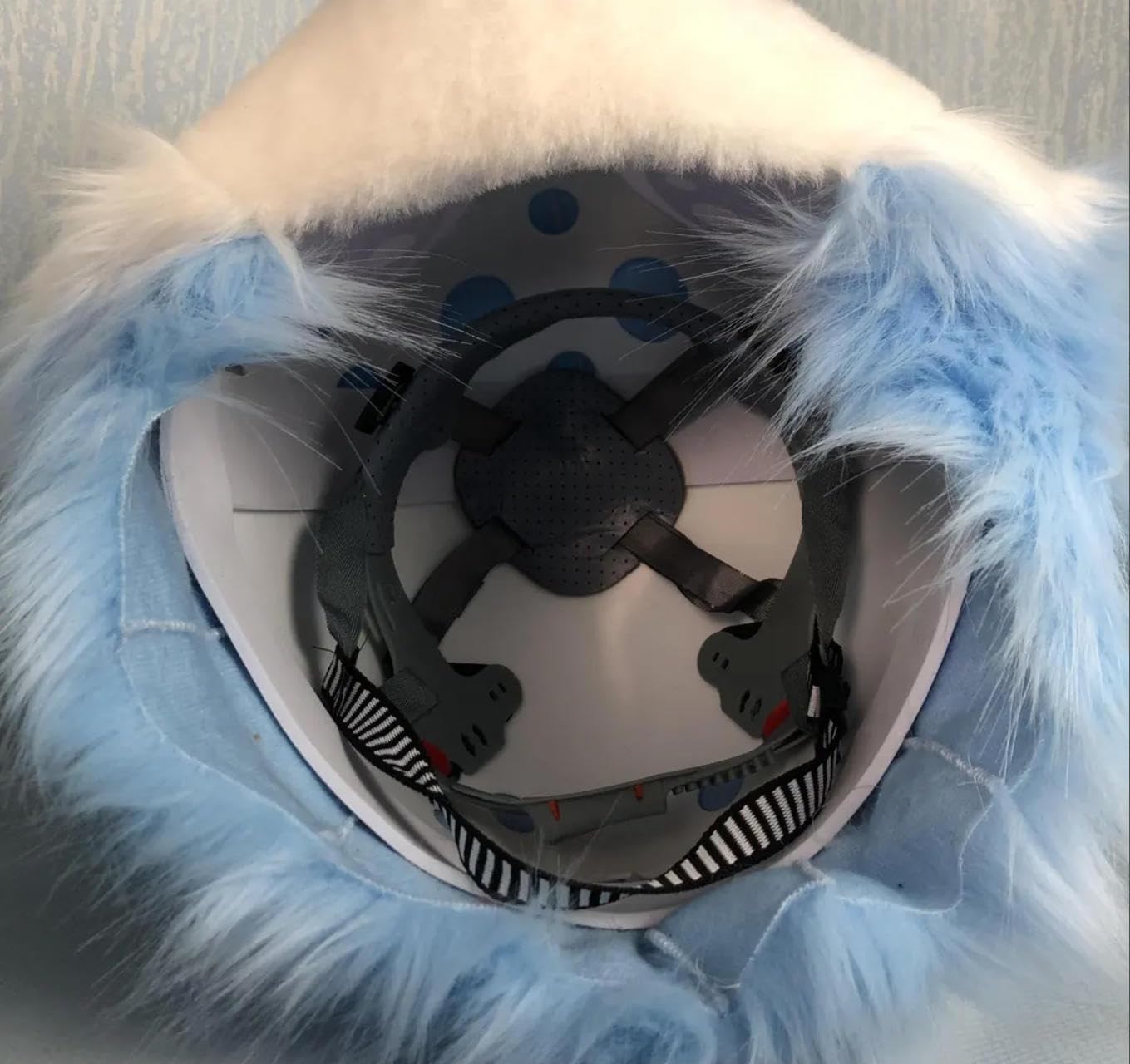 Zestaw maski na głowę Husky Fursuit i pluszowych rękawiczek, zwierzęce przebranie na karnawał na Halloween Comic Con