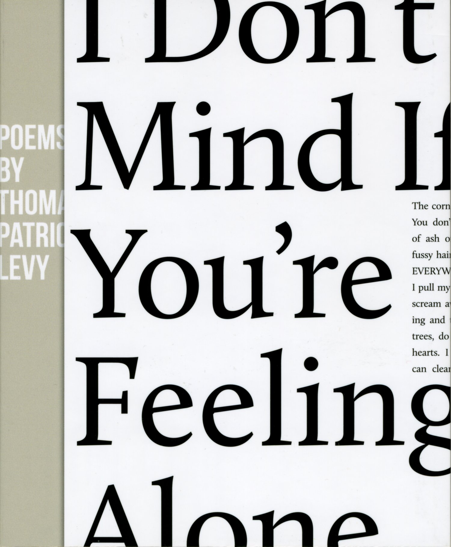 I Don't Mind If You're Feeling Alone