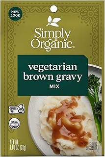 Simply Organic Vegetarian Brown Gravy Mix - Certified Organic, Vegan, Kosher | 1 Ounce (Pack of 12)