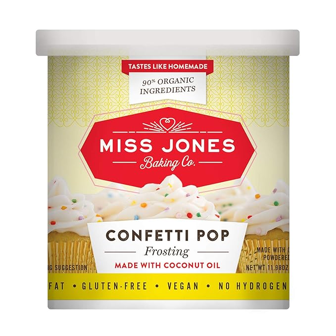 Miss Jones Baking Organic Frosting, Confetti Pop (Pack of 1)