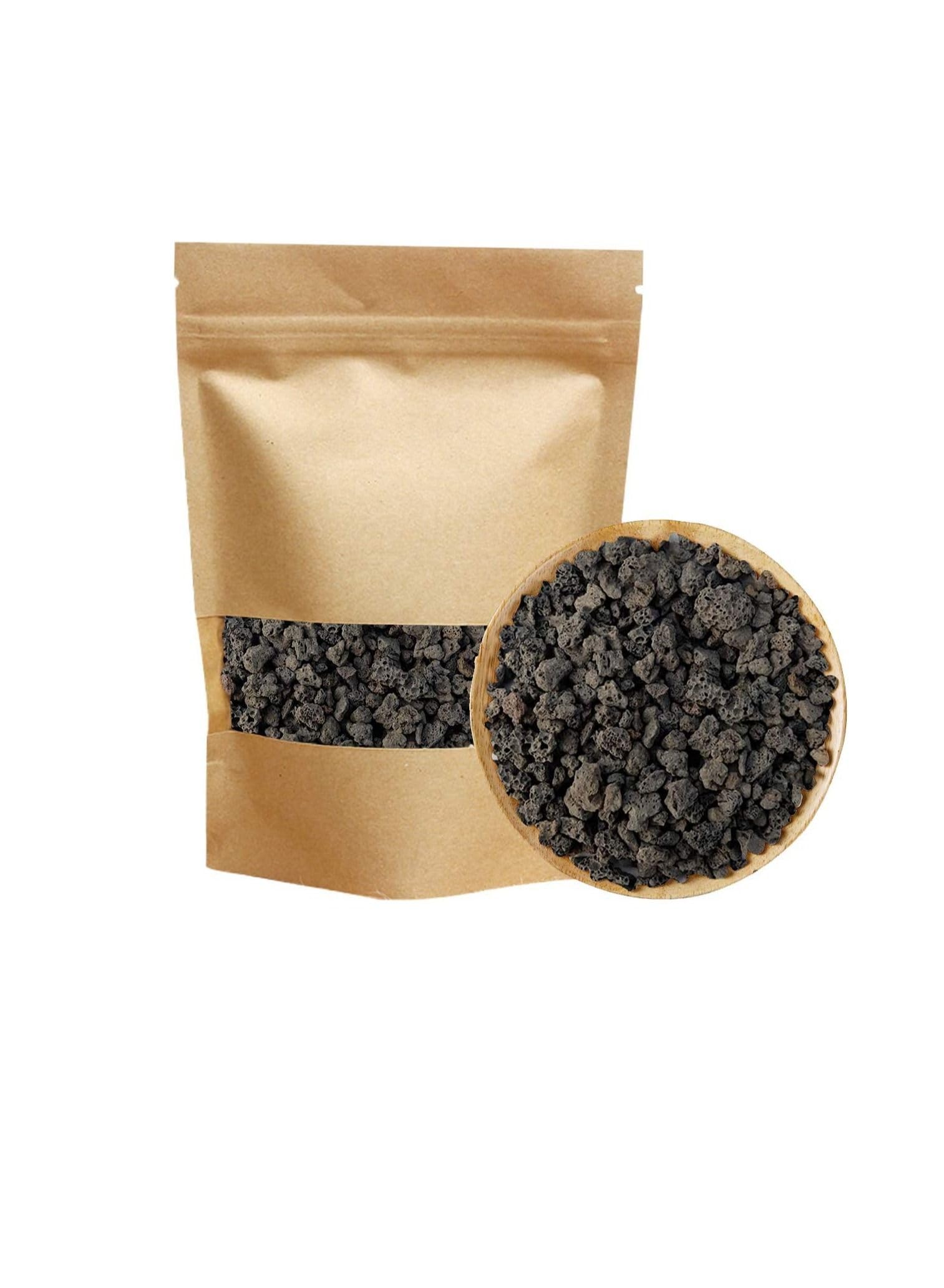 Black Horticultural Lava Rock Soil Additive For Cacti Succulents Plants No Dyes Or Chemicals 100% Pure Volcanic Rock 2.2Lb Top Dressing