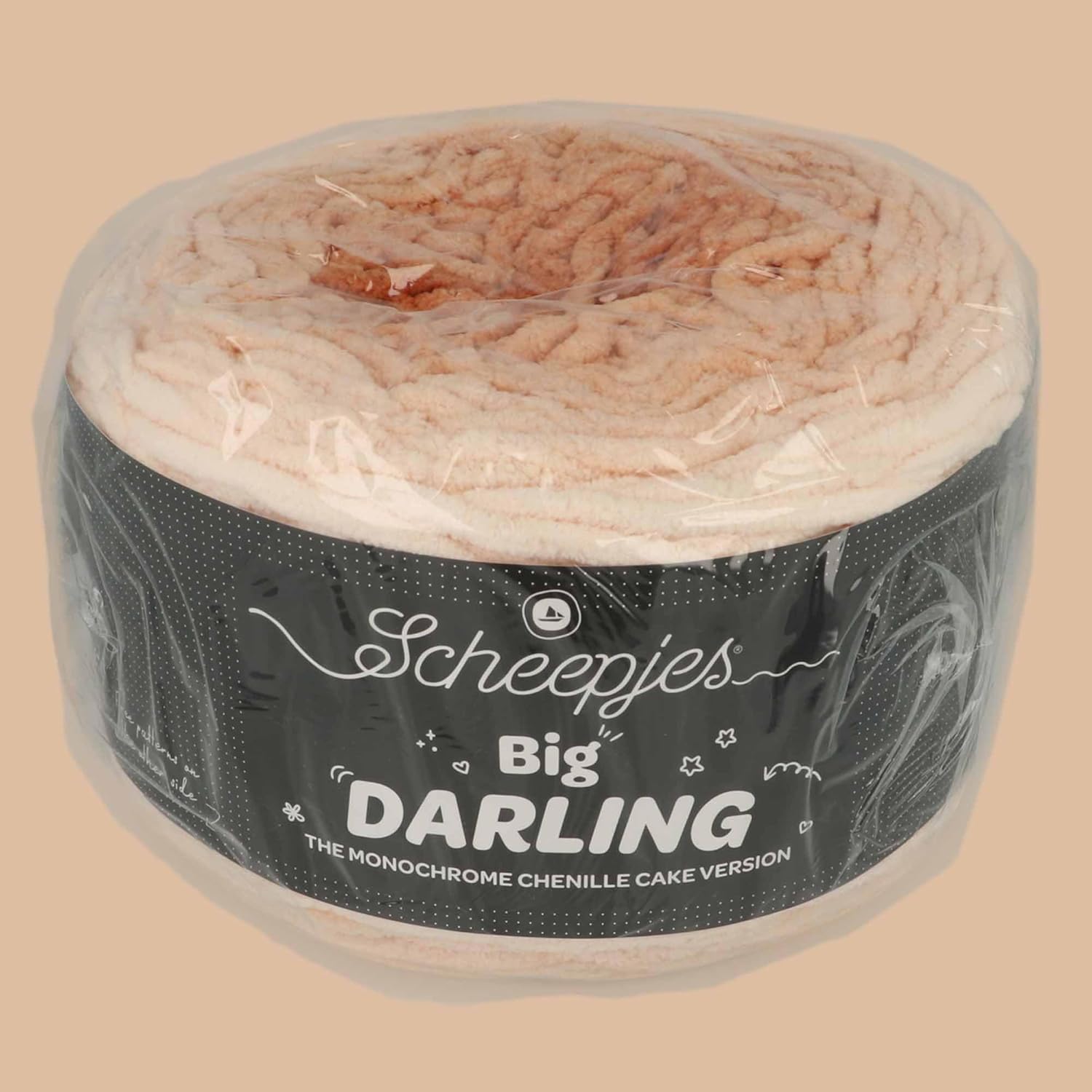 Scheepjes Big Darling Monochrome Cake Yarn, 300 g, Color 412 Pony Brown