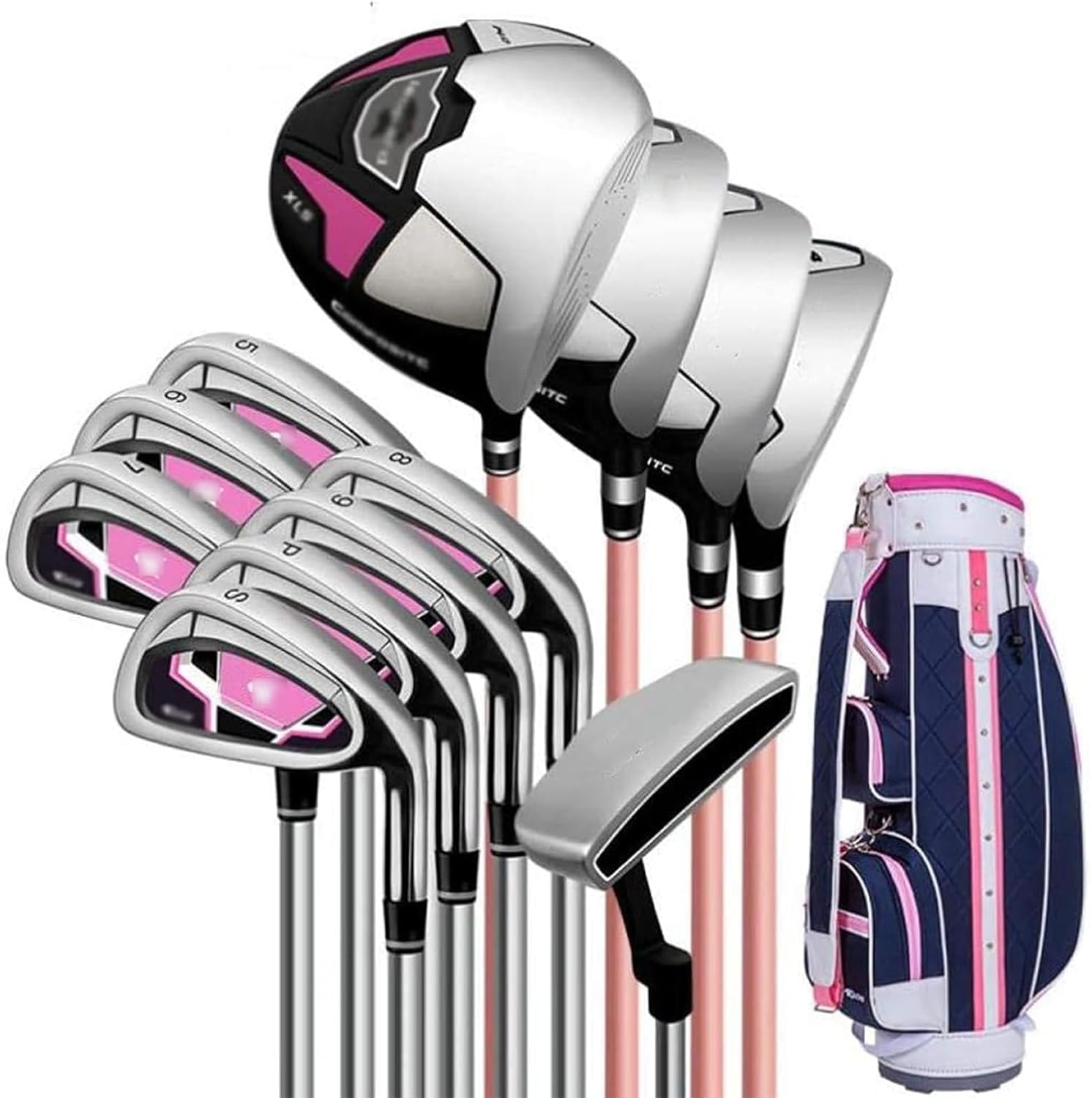 Ladies Golf Club Set, Complete Right Hand Golf Club Set, Women and Beginners