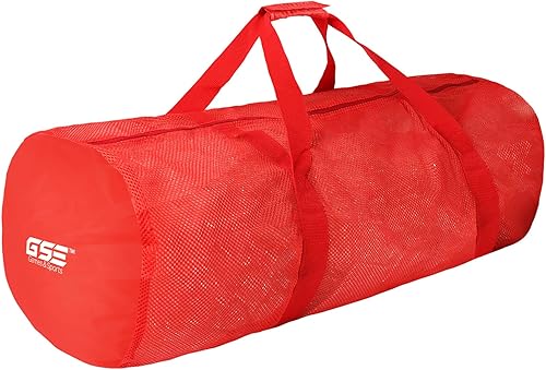 Miniatura 10 de Bolsa de lona deportiva de malla grande de color naranja, bolsa seca, equipo de buceo, bolsa de buceo con cremallera. Ideal para entrenamiento de