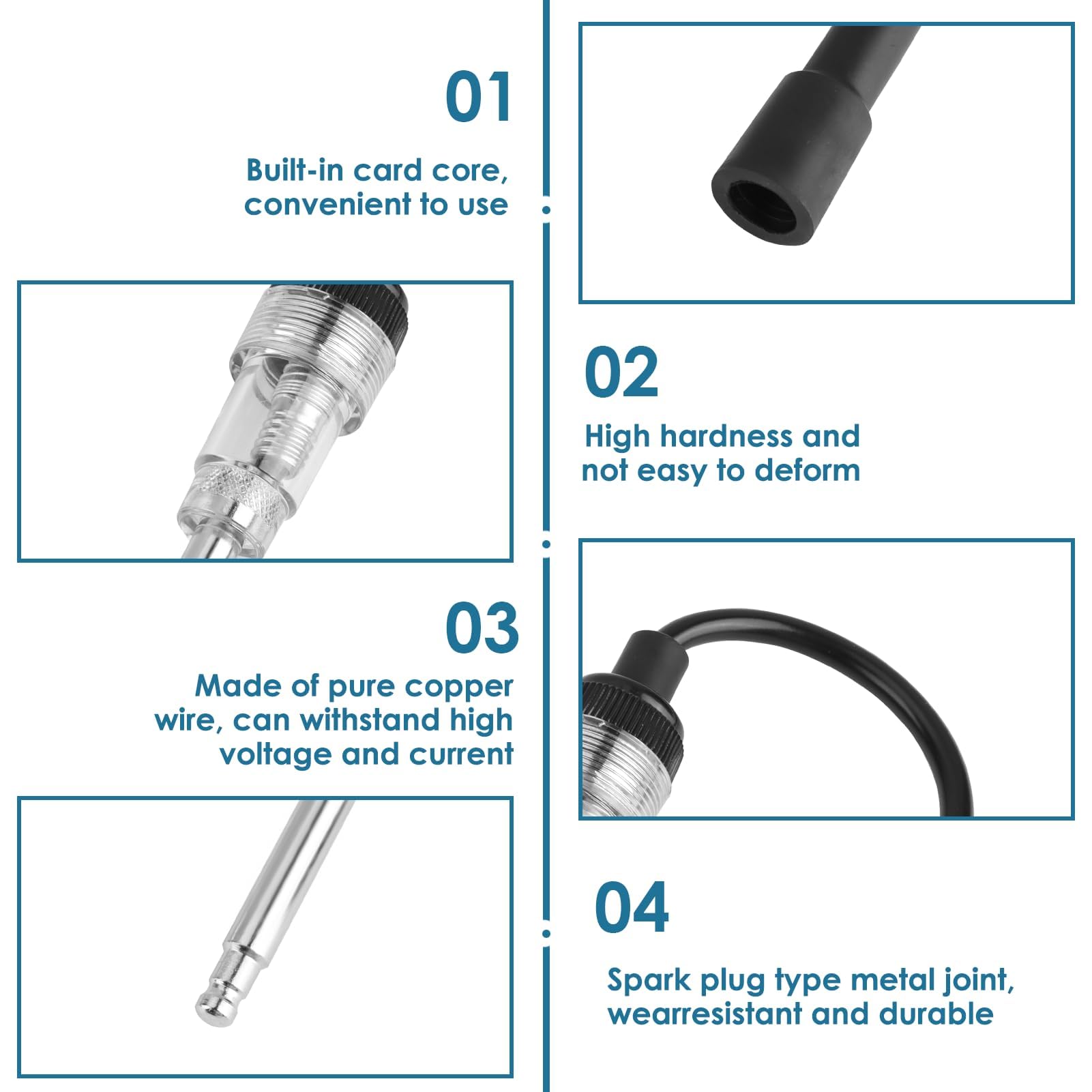Tester per Candele Regolabile per Auto e Moto, Rilevatore di Scintille e Tester per Bobine di Accensione, Controllore di Sistema, per Motori, Tosaerba, Generatori