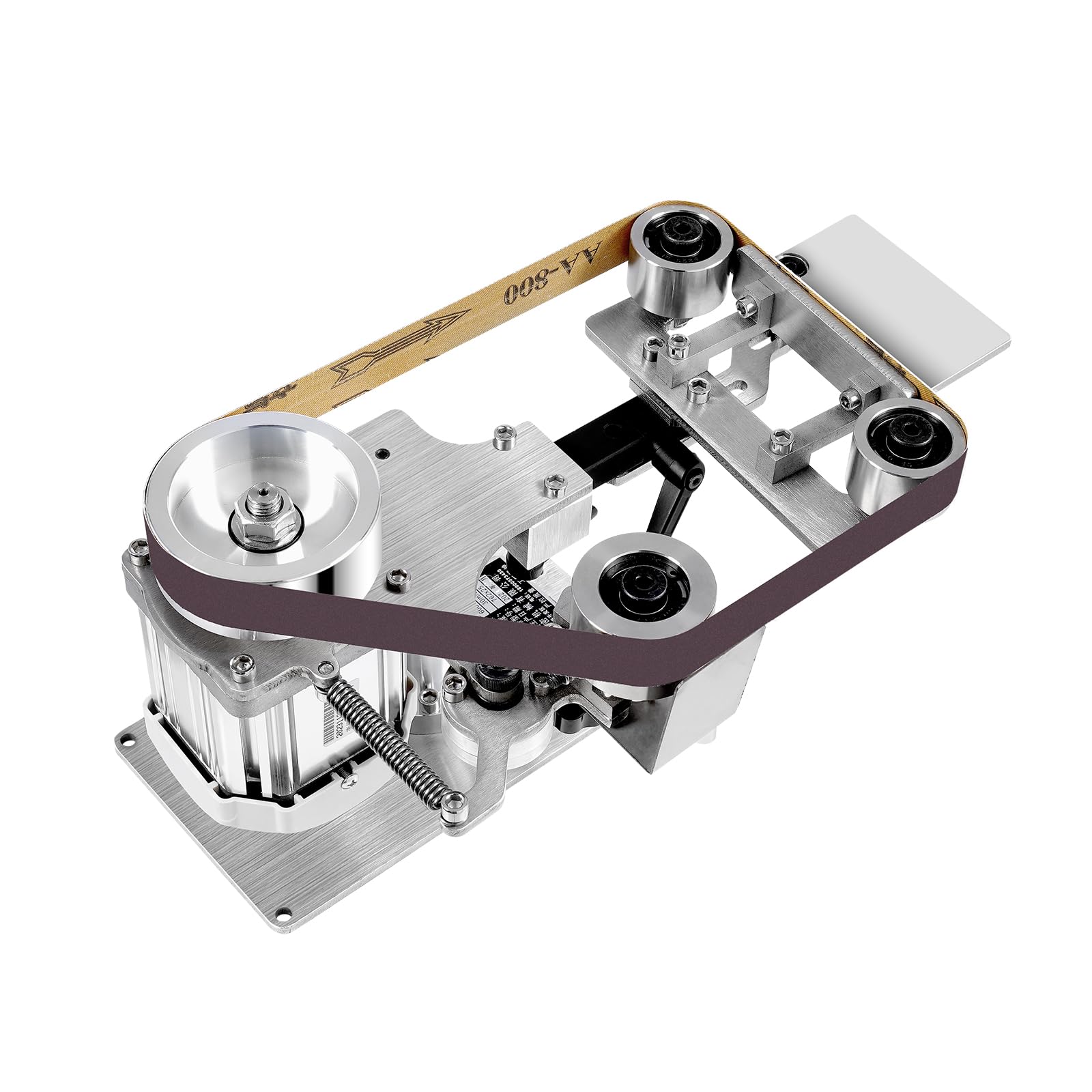 Desktop Belt Machine, Electric Belt Sander 550W 5000RPM Brushless Polishing Grinding Belt Machine, Vertical & Horizontal Opening V Power 30 x 1 Inch Abrasive Belt Sander