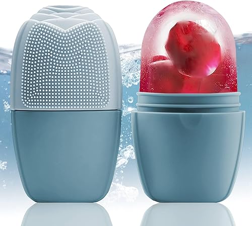 Miniatura 12 de Rodillo facial de hielo, molde de hielo para cara y ojos, herramienta de belleza de silicona reutilizable para masaje, acondicionamiento natural