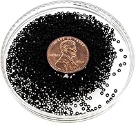 Vista 6 de Miyuki Cuentas de semillas redondas tamaño 15/0 0.29 oz negro mate