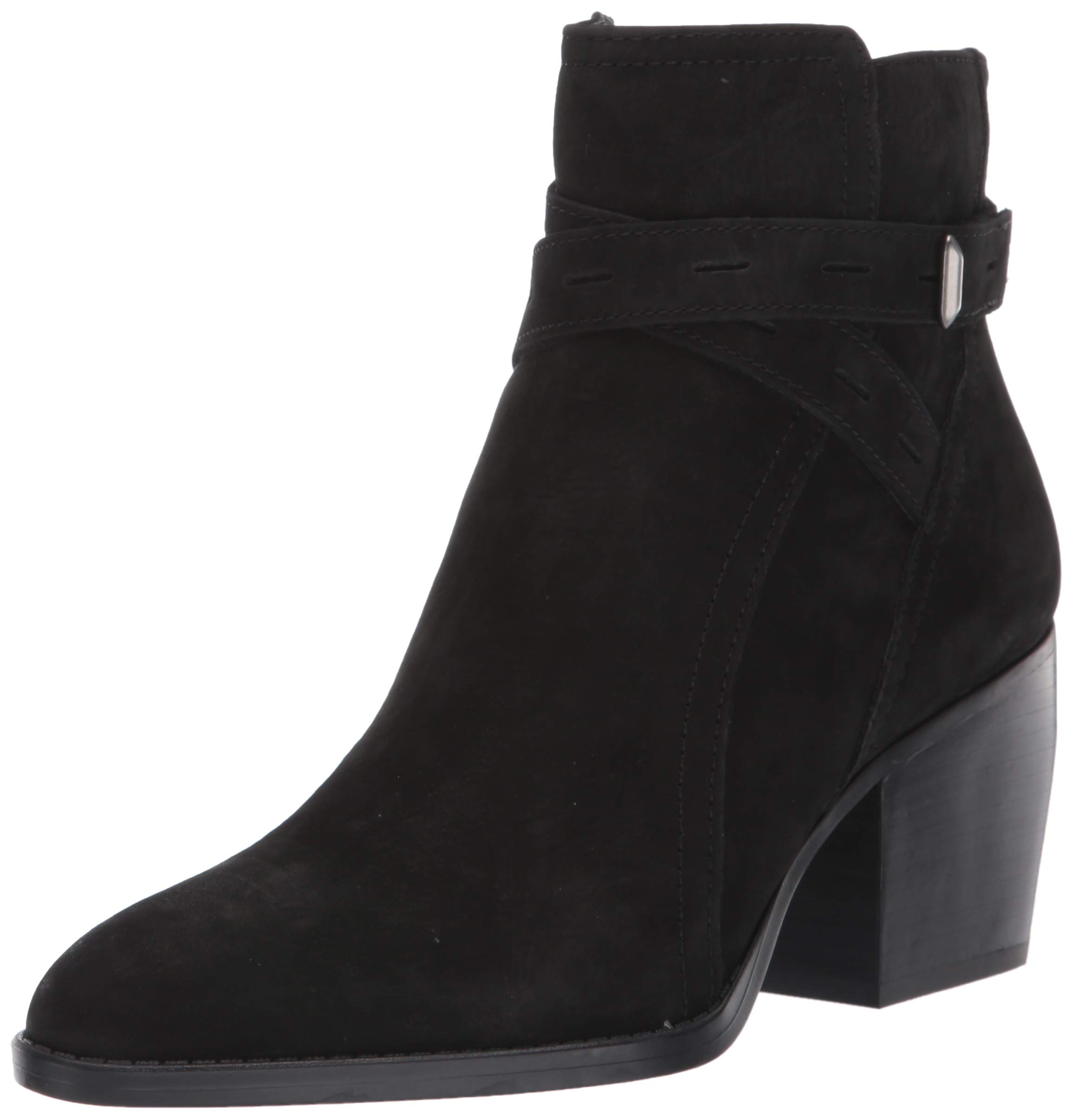 Naturalizer Fenya Stiefelette für Damen, schwarzes Nubukleder, 43 EU