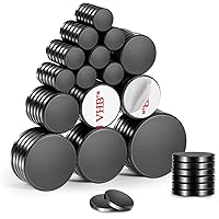 Vista 1 de 100 paquetes de imanes de cerámica para manualidades de 6 tamaños, discos redondos para botones de refrigerador, DIY, tazas, manualidades, proyectos